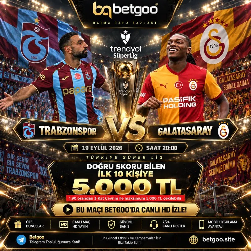 💎 BETGOO SKOR ETKİNLİĞİ 💎 ✍️ DOĞRU TAHMİN EDEN İLK 10 KİŞİDEN BİRİ OL 5.000 TL DEĞERİNDE…