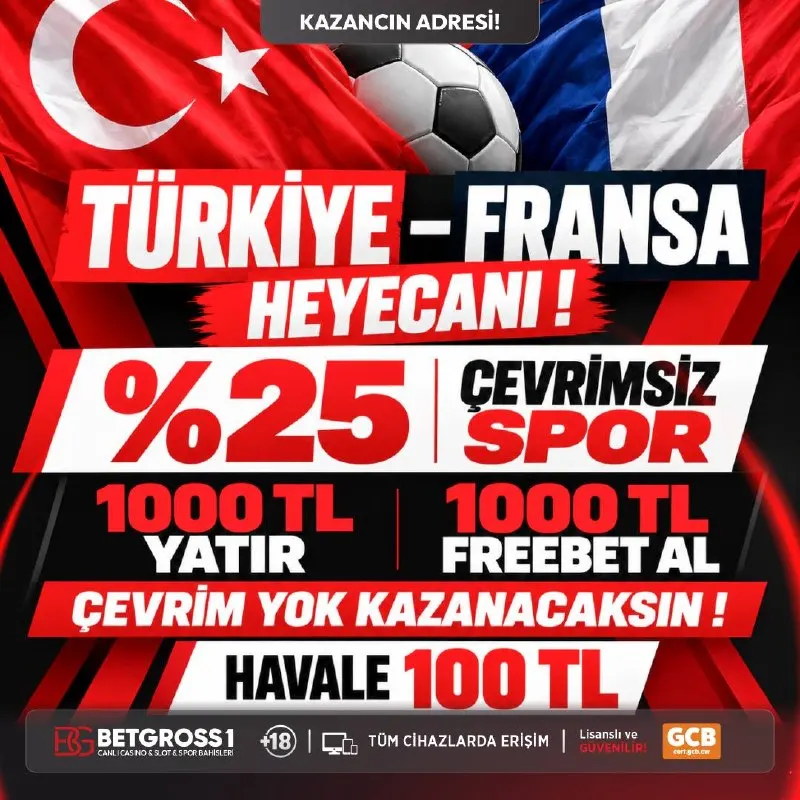 ⚽️Betgross Ailesi Olarak Türkiye A Milli Futbol Takımımıza Yürekten Başarılar Dileriz. ⚽️…