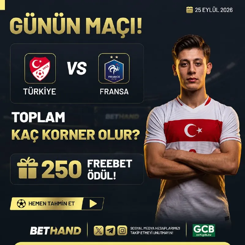 🔠🔠🔠🔠🔠🔠🔠 İle UEFA ULUSLAR LİGİ Özel #FREEBET 🇹🇷 TÜRKİYE 🆚 FRANSA 🇫🇷 ⚽️ Toplam Kaç Korner…