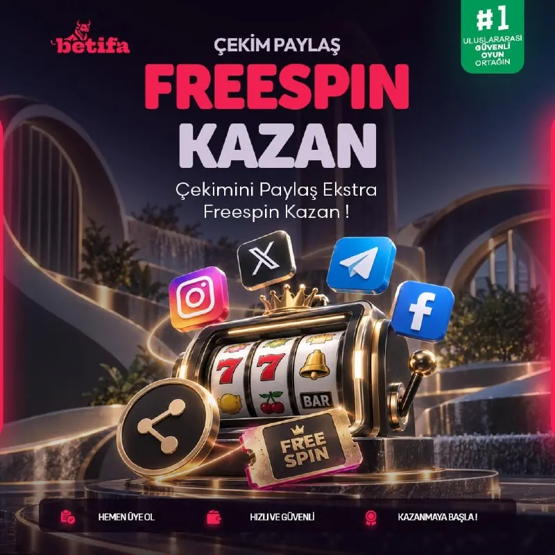 💸 ÇEKİMİNİ PAYLAŞ, FREESPİNİNİ KAP! 📲 Çekim ekran görüntünü sosyal medya veya forumlarda…