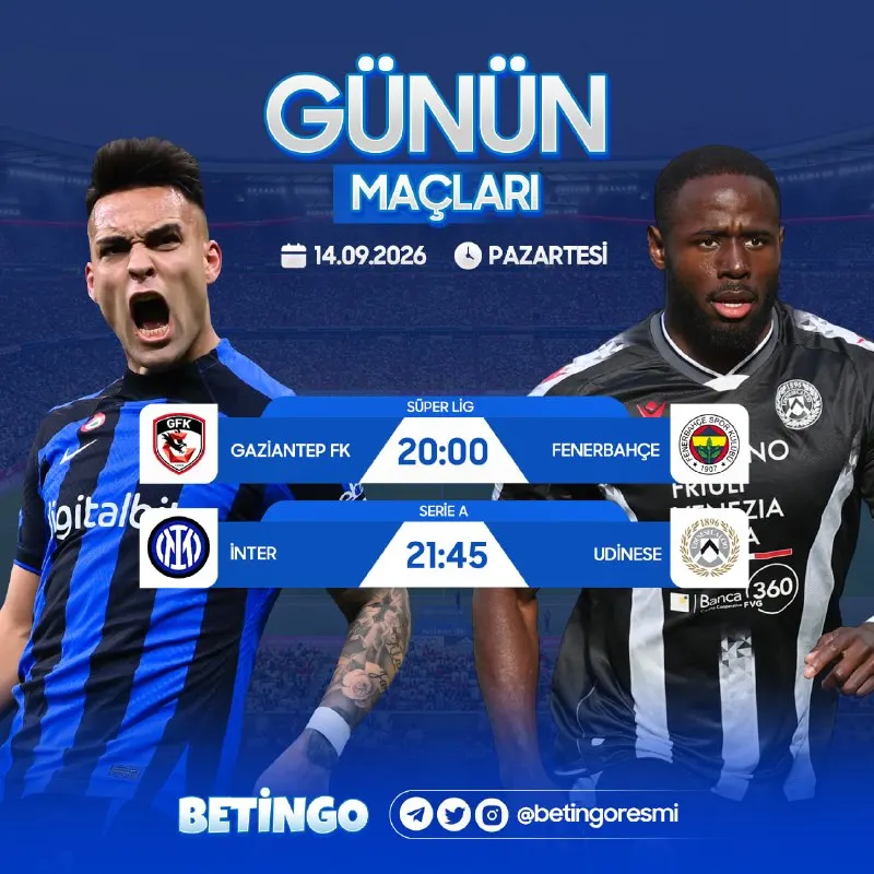 🔥 GÜNÜN MAÇLARI! ⚽️ Futbol heyecanı kaldığı yerden devam ediyor! 💥 Bugünün öne çıkan…