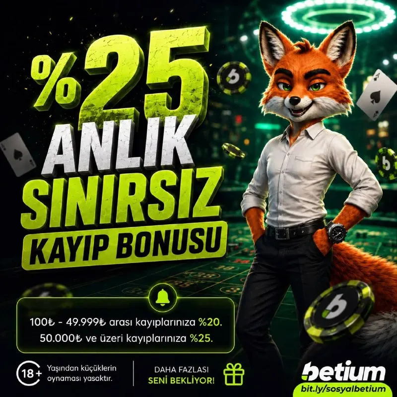🤑 ŞİMDİ KAYBETTİĞİN ANDA KAZANMA ZAMANI! ➗2️⃣5️⃣’e Varan Anlık Kayıp Bonusu Betium'da! 🎤…
