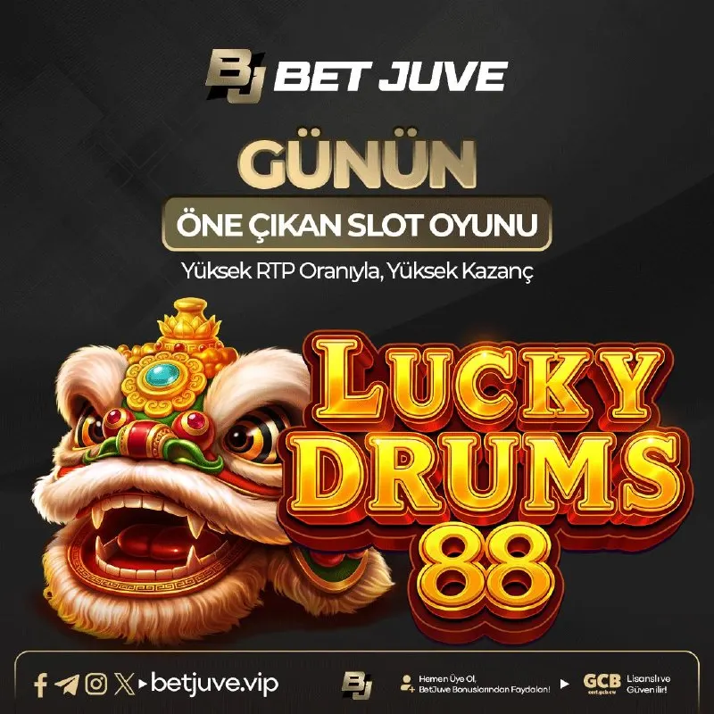🥁 GÜNÜN OYUNU LUCKY DRUMS 88 🍀🎰 🎶 Şansın ritmi bugün BetJuve’de! 🔥 88’in enerjisiyle…