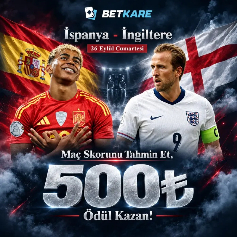 #BETKARE'DE ULUSLAR LİGİ ÖZEL TAHMİN ETKİNLİĞİ! 🏆 🏴󠁧󠁢󠁥󠁮󠁧󠁿İNGİLTERE 🆚 🇪🇸 İSPANYA…