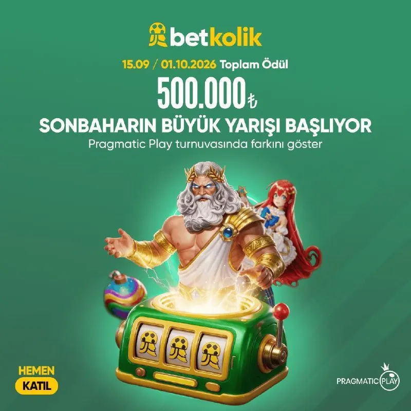 🍀 Pragmatic Play Turnuvası ile Büyük Yarışa Katıl! 💚 500.000₺ ödül havuzuna sahip dev…