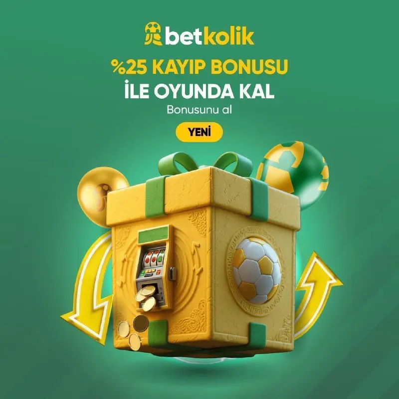 💸 Heyecan Hiç Bitmesin Diye Sabit %25 Kayıp Bonusu Betkolik'te! 💚 Kazanç serüveninde…