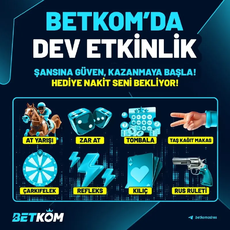 😎 CUMARTESİ - PAZAR 19:00'DA SAHNE SİZİN: BETKOM OYUN GECESİ BAŞLIYOR! 😎 Saniyeler içinde…