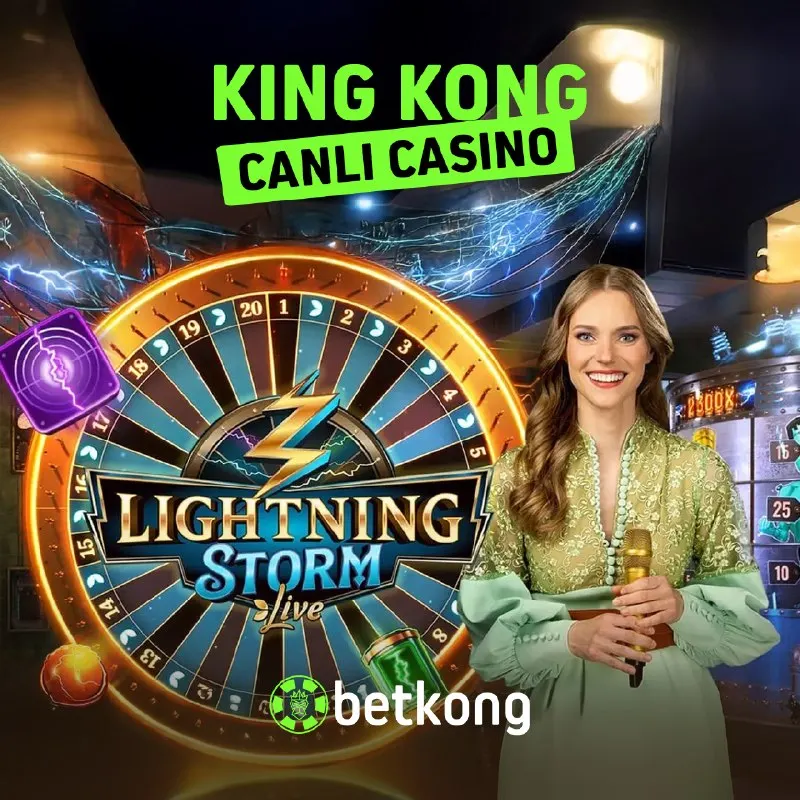 🌧 BetKong Canlı Casino'da Kazanç Fırtınası Başladı! ⚡️ Lightning Storm Live ile sen de…