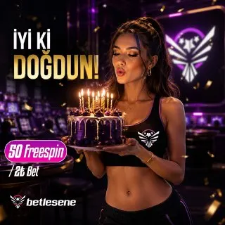 🎂 İyi ki doğdun Betlesene'li! Tam tamına 5️⃣🔤 Freespin Hediyen Seni Bekliyor! Doğum…