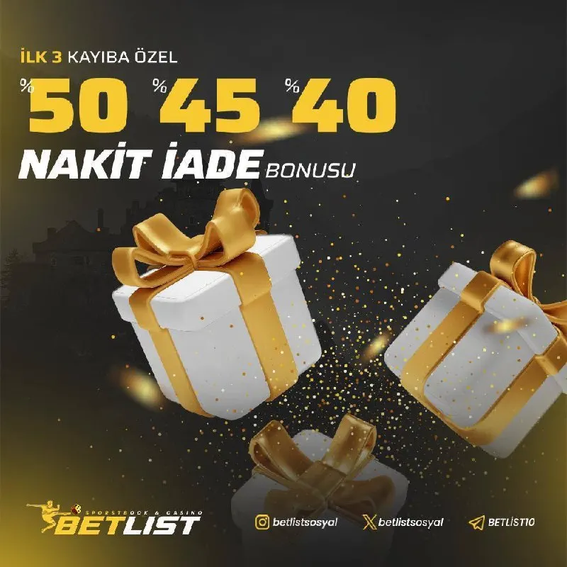 🔥 Betlist'de İlk 3 Yatırımına Özel %50 İADE FIRSATI Seni Bekliyor! 🔣5️⃣0️⃣ 🔠🅰️🔠🔠 ☄️…