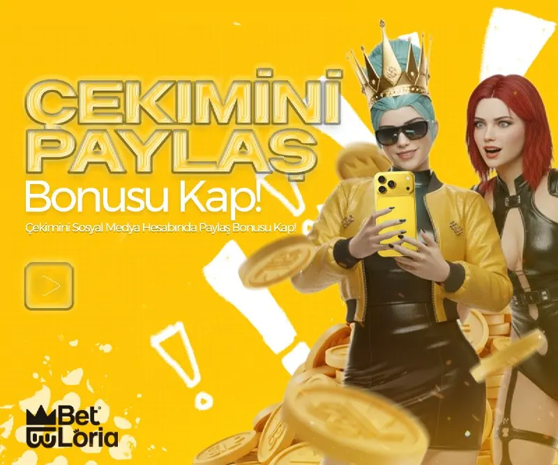 ✨💎 BETLORIA FIRSATI 💎✨ 🔥 Çekim Paylaş Bonusu 🔥 📋 PROMOSYON DETAYLARI ▪️ Çekimini Paylaş…