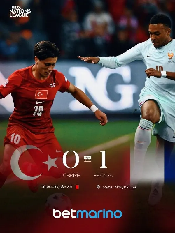 Uluslar Ligi'ne Mağlubiyetle Başladık Dev maçta kazanan Fransa oldu
