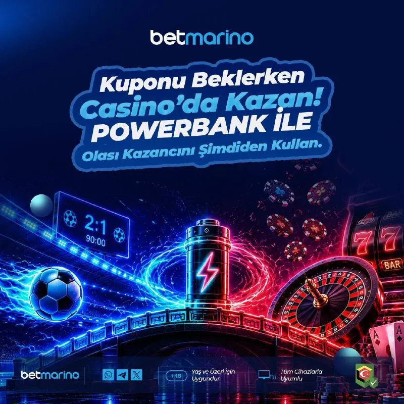⚡️ PowerBank Özelliği Aktif! ⚽🎰 💸 Artık sonuçlanmamış spor kuponunuzun olası kazancını…